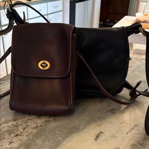 Vintage Coach Fletcher and Scooter bag lot, read description.